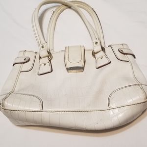 White Leather Liz Claiborne purse